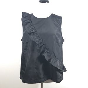 J. Crew Factory Ruffle-Front Shell